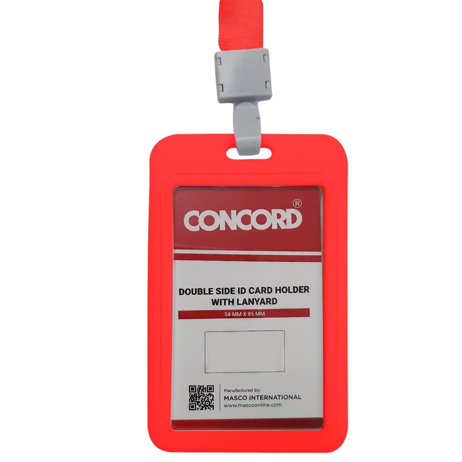 حافظة بطاقة مع علاق أحمر 54*85 ملم CONCORD M200RD