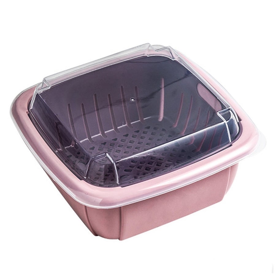 صفاية وحافظة طعام بغطاء 20*20 سم