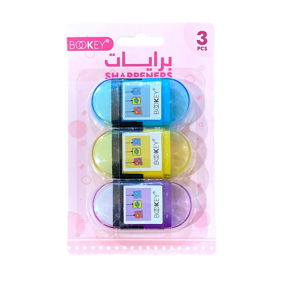 مجموعة برايات مع مساحة 3 حبات BOOKEY BQ-4249