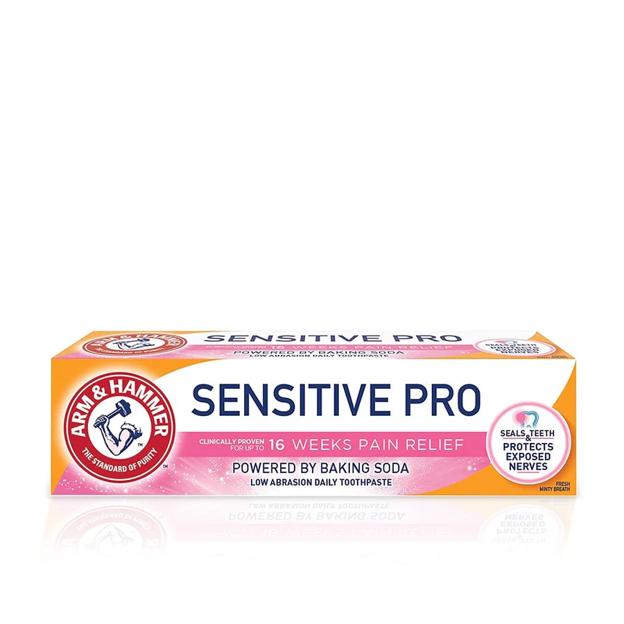 ارم اند هامر معجون اسنان بكربونات الصوديوم لتنظيف عميق سينسيتيف برو 75 مل ARM & HAMMER