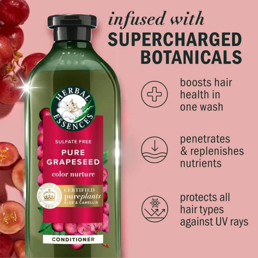 بلسم بخلاصة بذور العنب النقية للشعر المصبوغ 400 مل Herbal Essences
