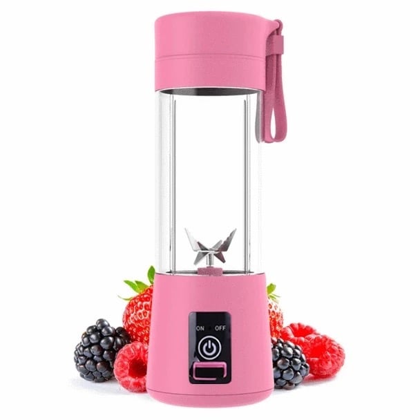 Hand Blender With Flask Sports Glass Handheld Traveling USB Charging 250ml 25 Watts DLC-39049
