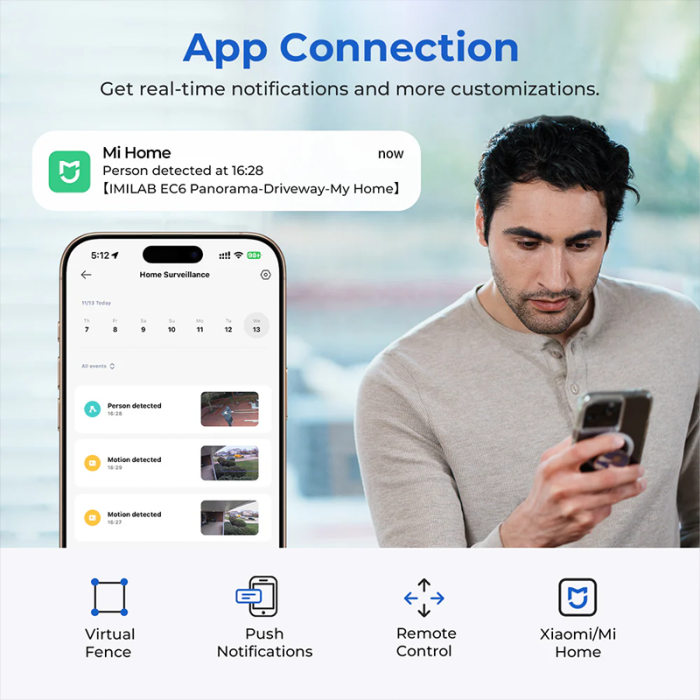 ايملاب كاميرا مراقبة خارجية ذكية imild EC6-PANORAMA