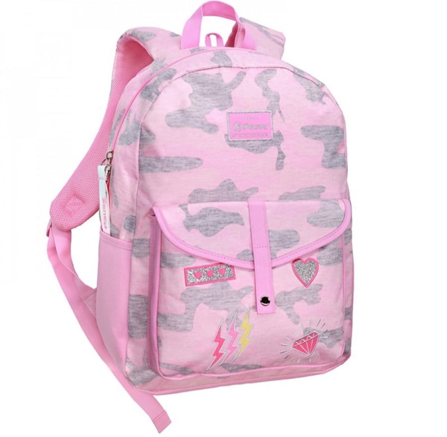 شنطة ظهر مع مقلمة 17 انش وردي - بوز 3025-Pause Backpack