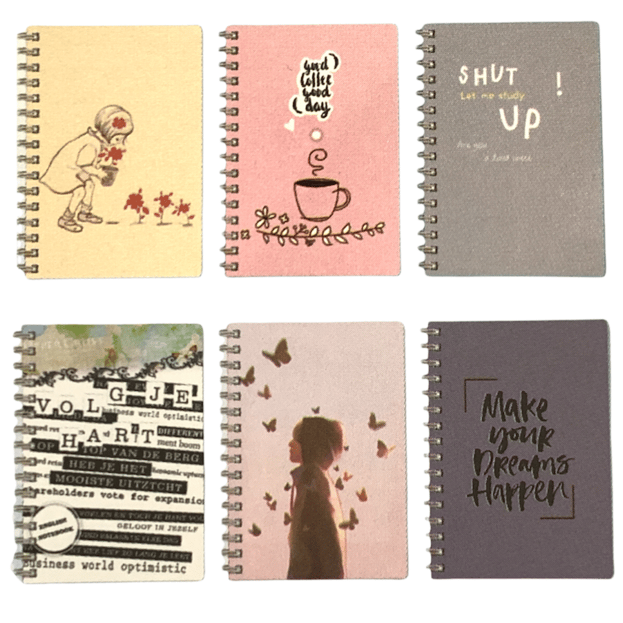 A5 Wire English Notebook - 100 Sheets - Bookey