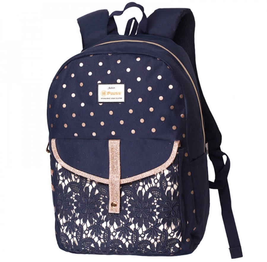 شنطة ظهر مع مقلمة 17 انش أزرق - بوز Pause Backpack-3025 PAUSE