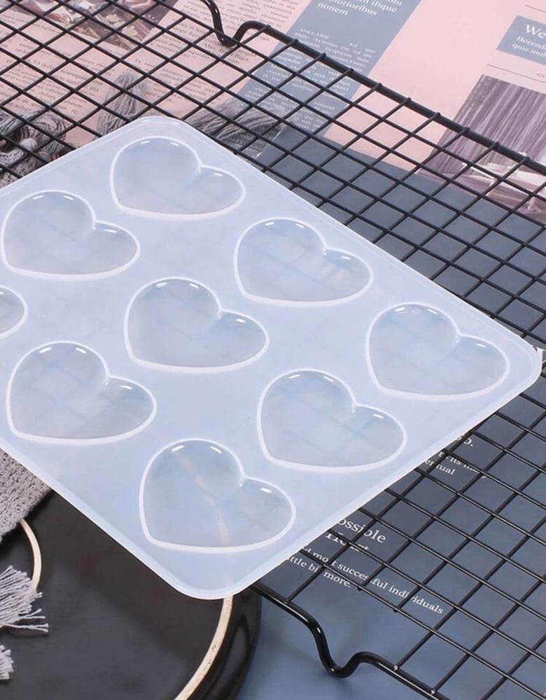 big hearts resin mold