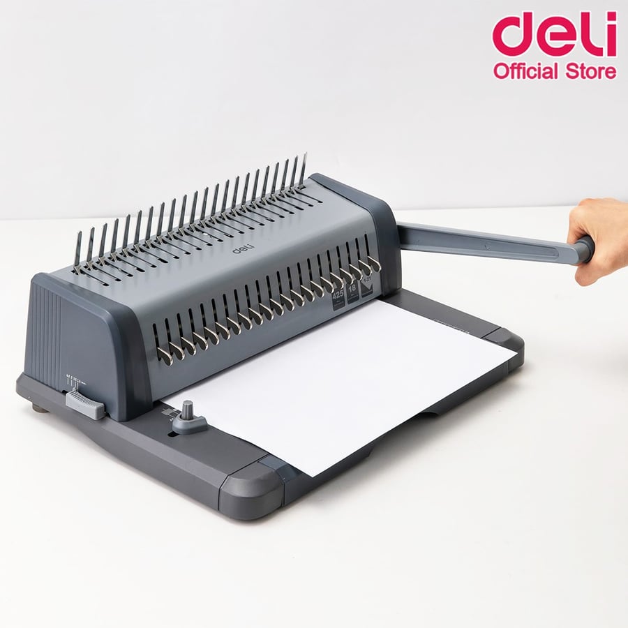 deli 3873 plastic wire bookbinding and punching machine