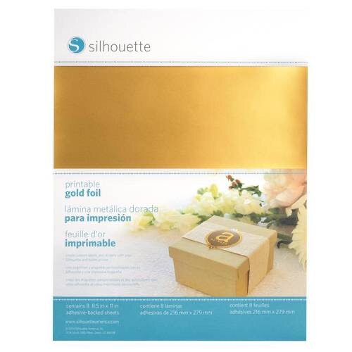 Metallic gold sticker for normal printer