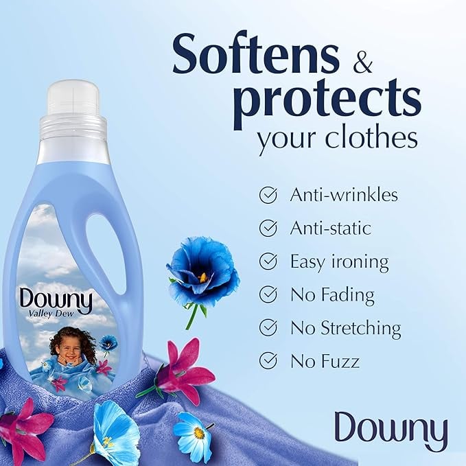 منعم ومعطر ملابس نسيم الوادي 1 لتر 9 غسلة Downy