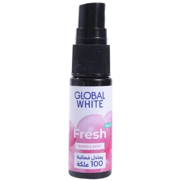 جلوبال وايت معطر فم بخاخ بالعلكة المنعشة 15 مل GLOBAL WHITE