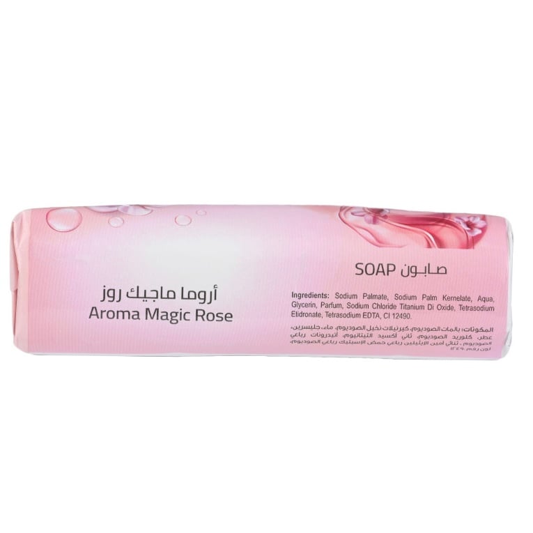 صابون جسم أروما ماجيك روز لتنظيف ناعم ولطيف 125 غرام 4 حبات SHIFA