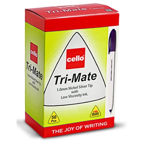 قلم حبر جاف احمر 1 ملم Cello Tri-GRIP