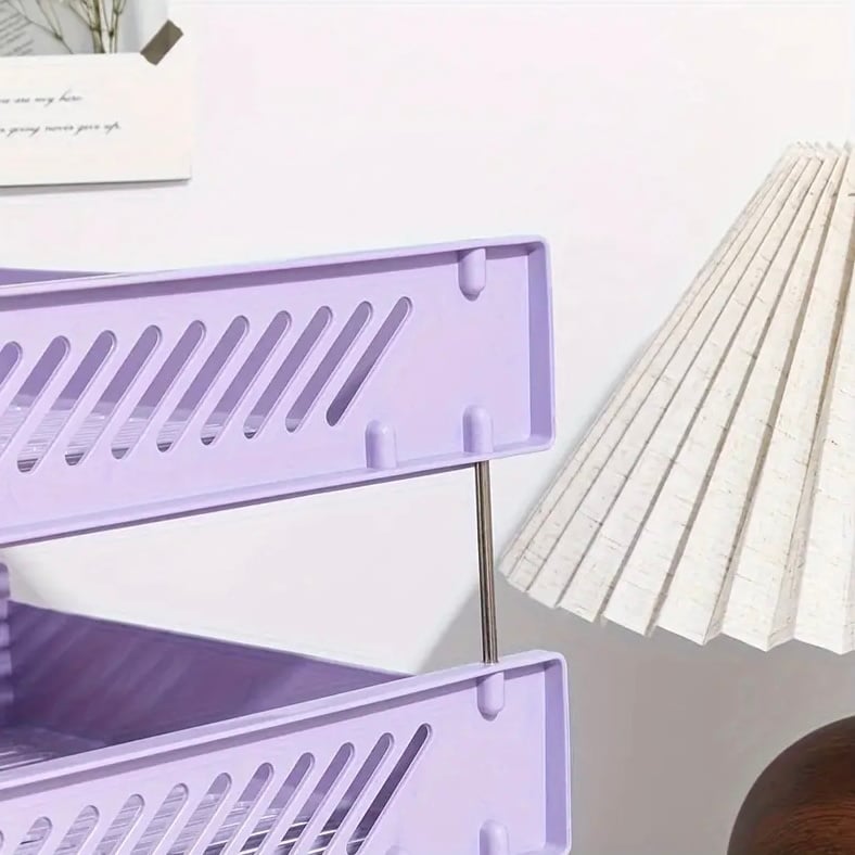 سلة ورق مكتب بلاستيك 3 رفوف SYF-538