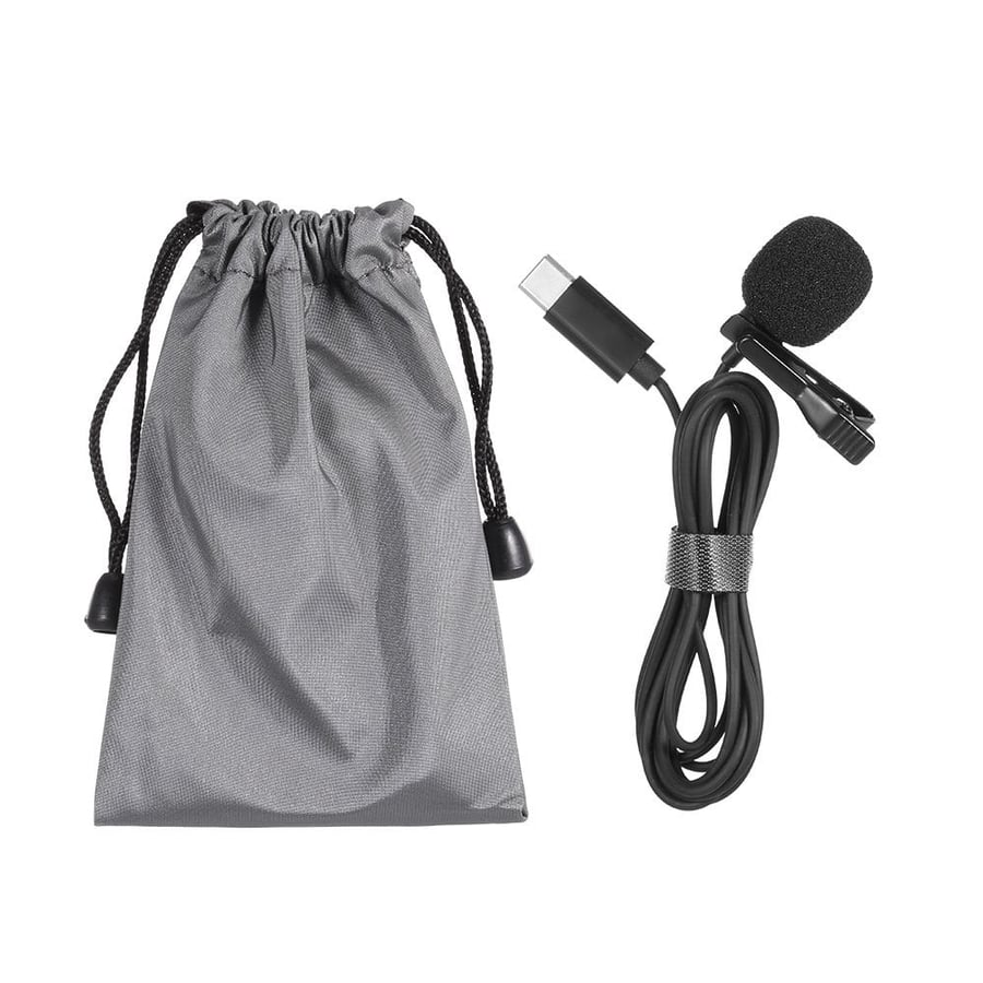 ميكروفون دوكولر تايب سي JH-042 Type-C Lavalier ميكروفون متعدد الاتجاهات بمكثف صوتي رائع للمقابلة مع تسجيل الصوت والفيديو