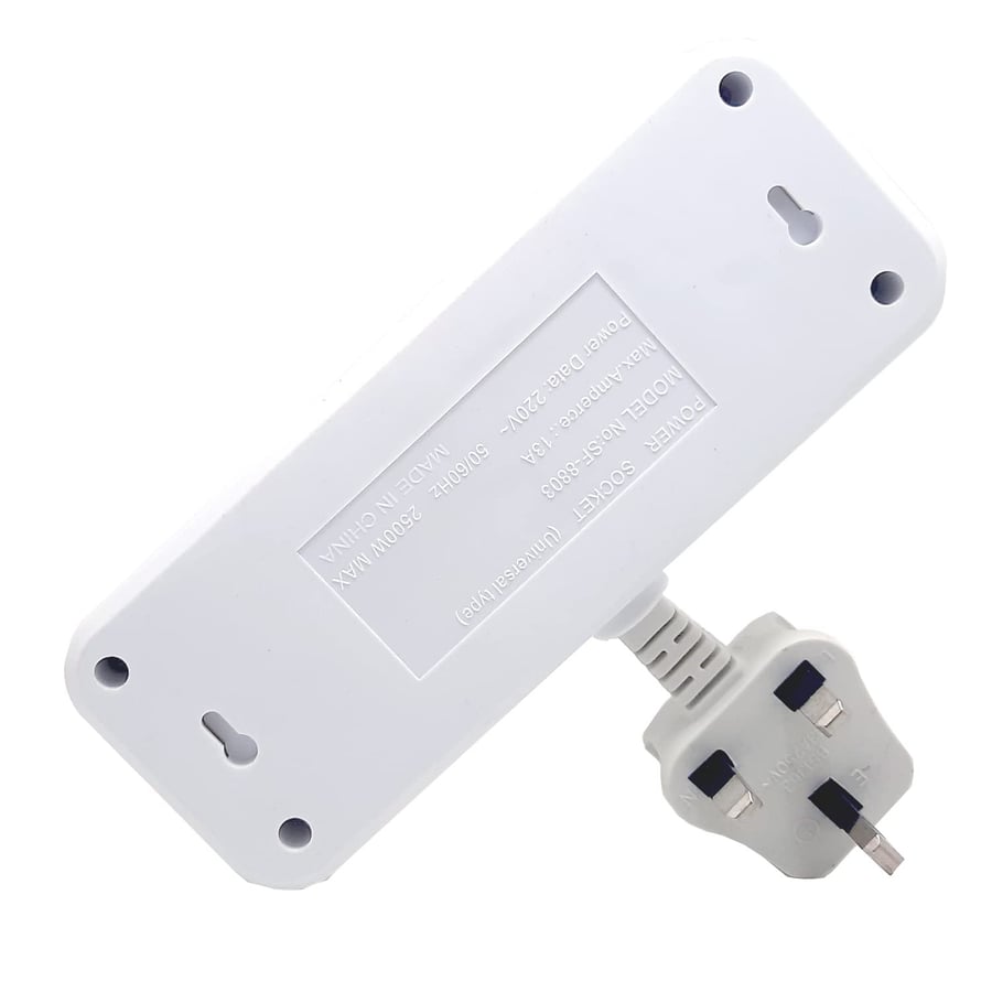 توصيلة كهربائية 3 مقابس 2500 واط SAFETY SF-8803