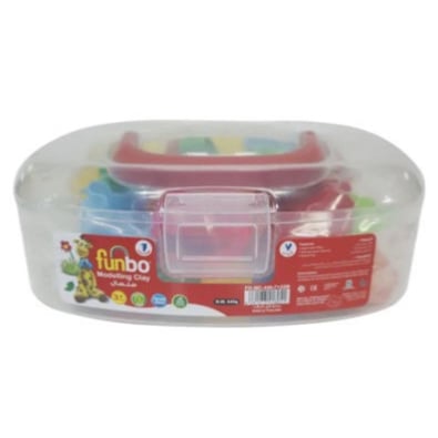 صلصال 7 الوان 24 قالب 440 جرام funbo FO-MC-440-7+24M