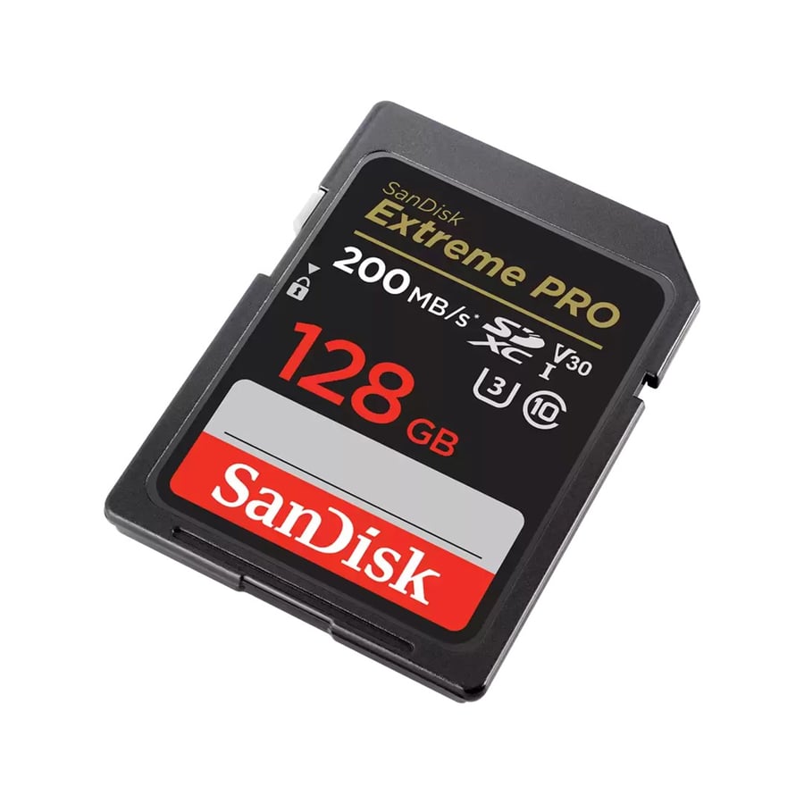 بطاقة ذاكرة كاميرا سعة 128 جيجا بايت ، سرعة 200 ميجابايت سانديسك SanDisk