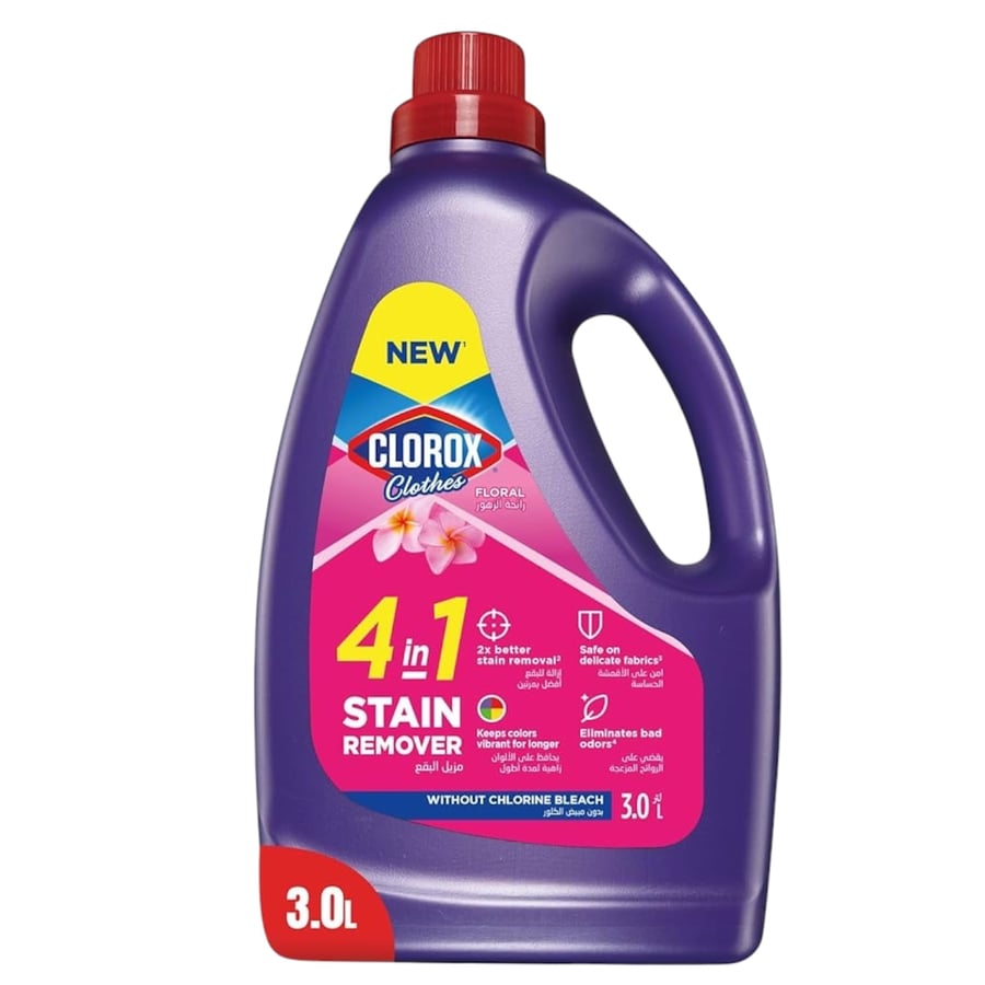 كلوروكس الملابس 4 في 1 رائحة الزهور 3 لتر CLOROX