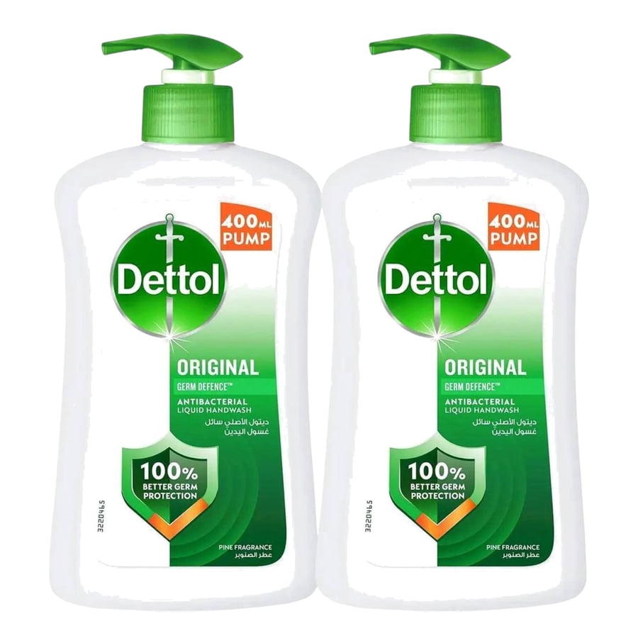 ديتول سائل غسول اليدين بالصنوبر 2*400 مل DETTOL