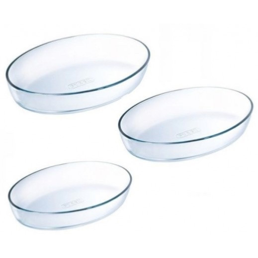 Pyrex Glass 3 Pieces Set TOLON 18-1887