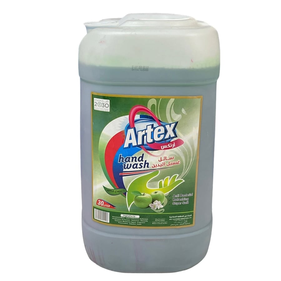 سائل غسيل اليدين برائحة التفاح مضاد للبكتيريا 30 لتر ARTEX