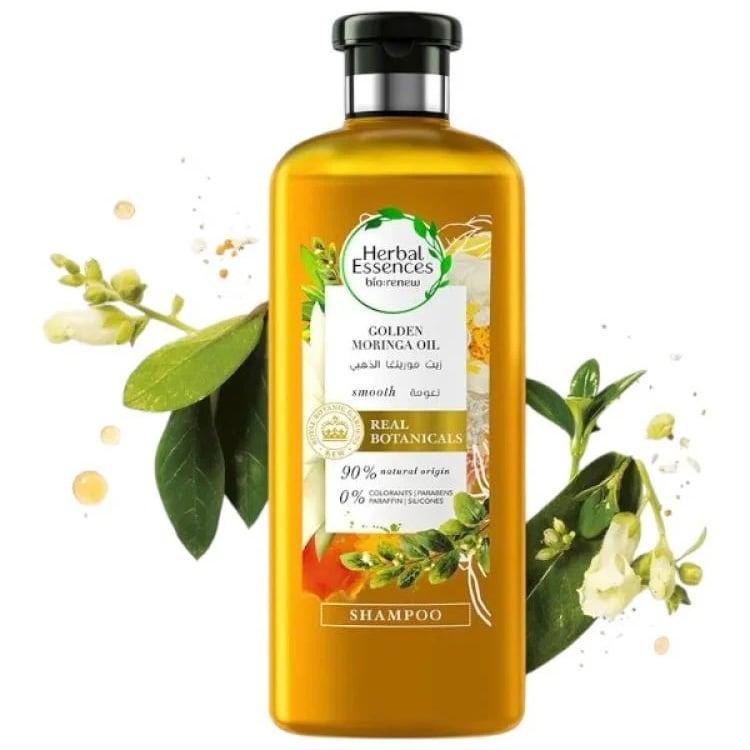 شامبو بخلاصة زيت مورينغا الذهبي 400 مل Herbal Essences