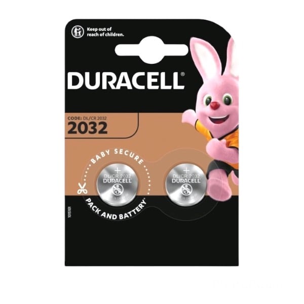 بطارية ليثيوم 3 فولت DURACELL CR2032 - (حبة -كرت)