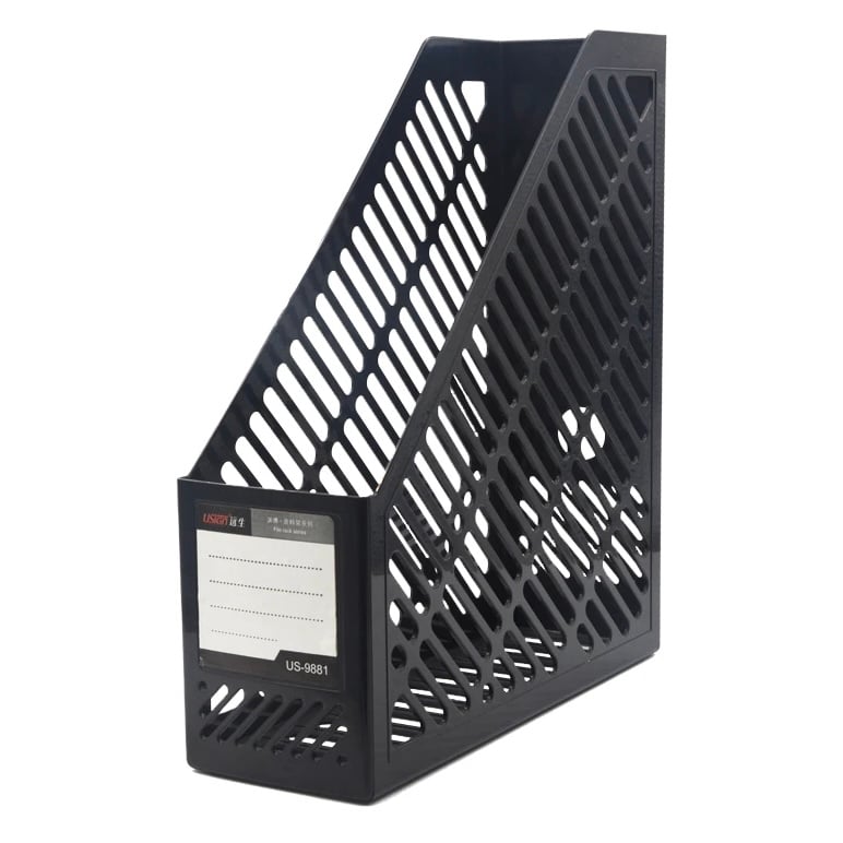 حامل اوراق وملفات بلاستيك أسود DELUXE Amt US-9881