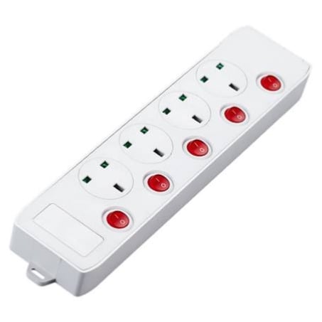 Electrical connection 4 sockets 5 meters 2860 watts - Bamco HB SU134