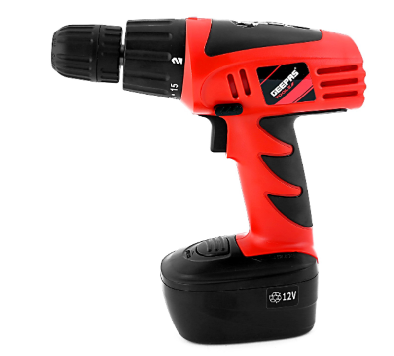 Cordless drill and screwdriver (2 in 1) 12 volts GEEPAS GCD7628