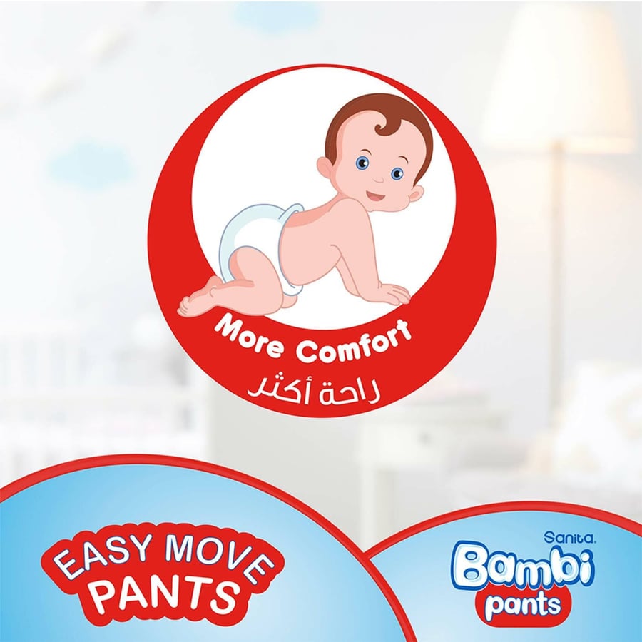 Bambi Diapers 74 Pieces Size 5 Large 12-22 Kg