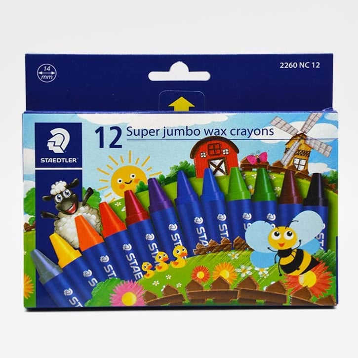 أقلام تلوين شمعية سوبر جامبو 12 لون ستدلر STAEDTLER ST-2260-NC12