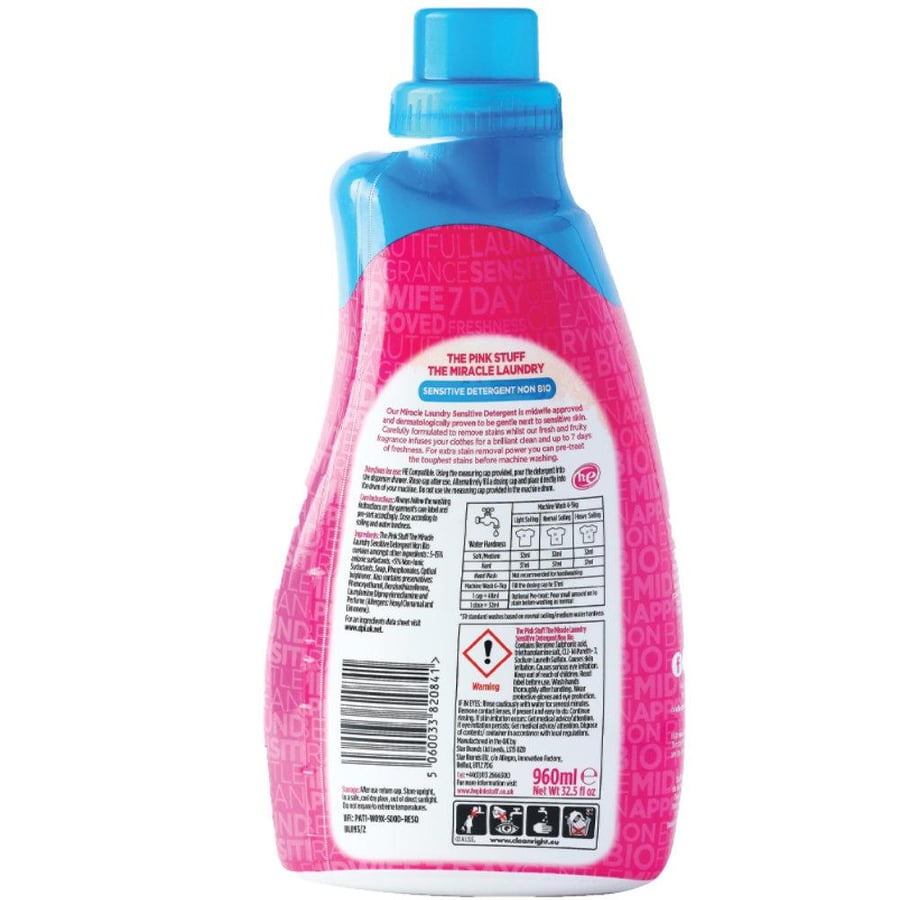 ذا بينك ستاف شامبو غسيل ملابس للبشرة الحساسة 960 مل THE PINK STUFF