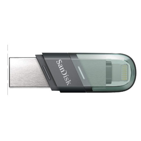 فلاش ميموري بمنفذ ايفون و يو اس بي 128 جيجا SanDisk SDIX90N-128G-GN6NE