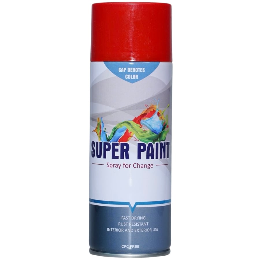بخاخ طلاء أحمر 400 مل SUPER PAINT