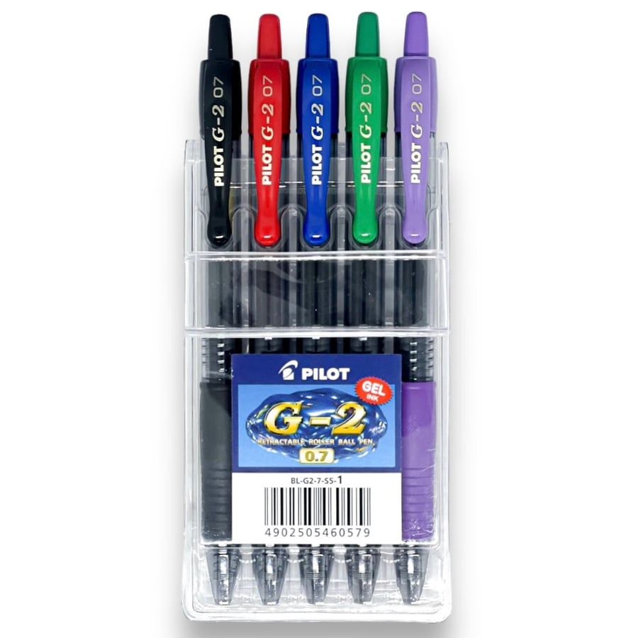 مجموعة أقلام جل 0.7 ملم 5 أقلام بايلوت BL-G2-7-S5-1