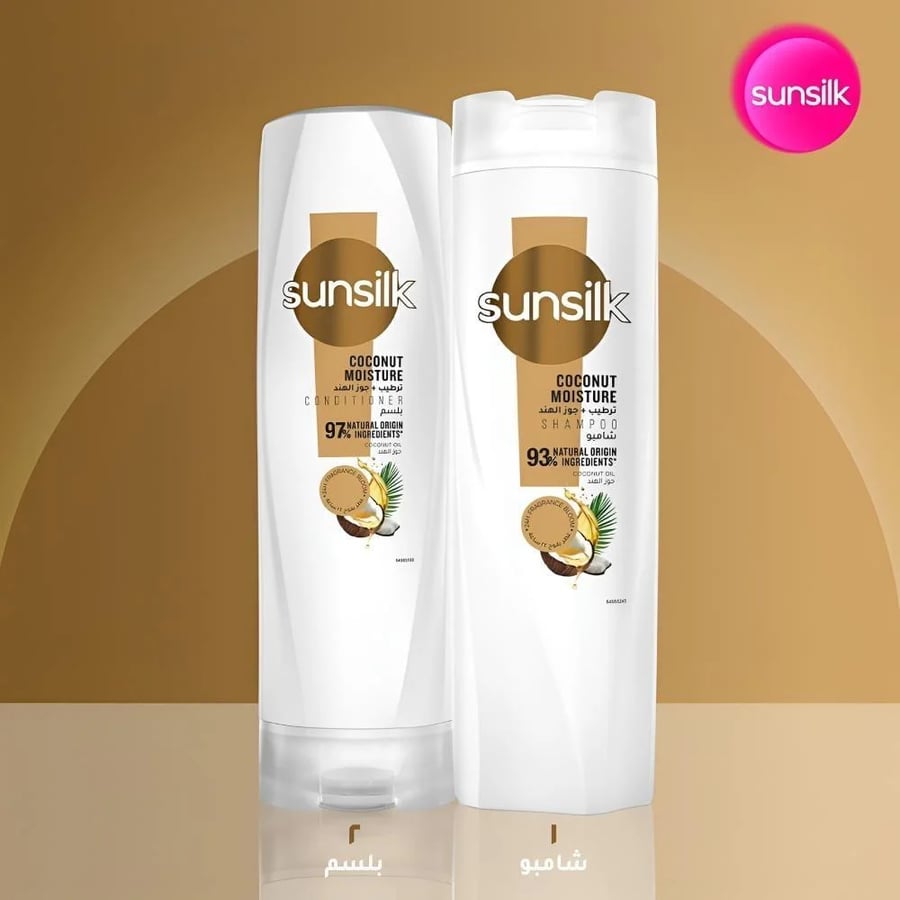 شامبو صانسيلك ترطيب + جوز الهند 400 مل SUNSILK