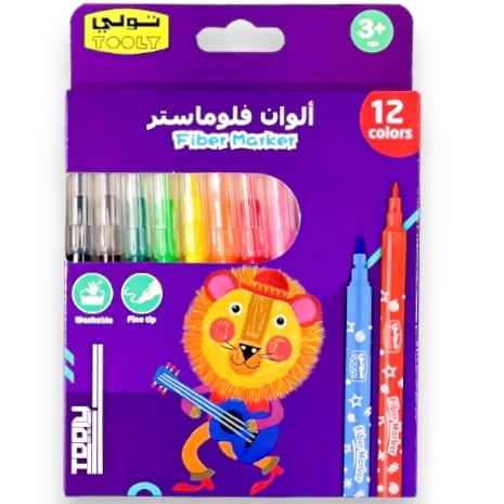 ألوان فلوماستر 12 لون TOOLY KR971587