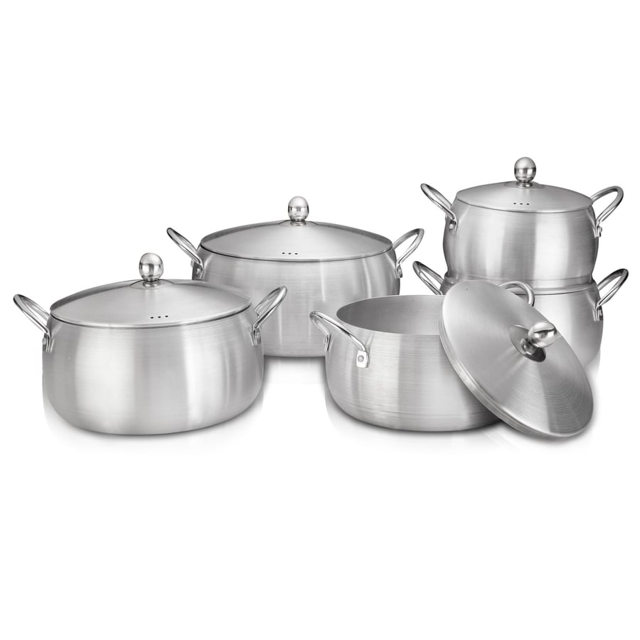 طقم أواني طهي 5 قطع ألمنيوم HomeMaster HM-961
