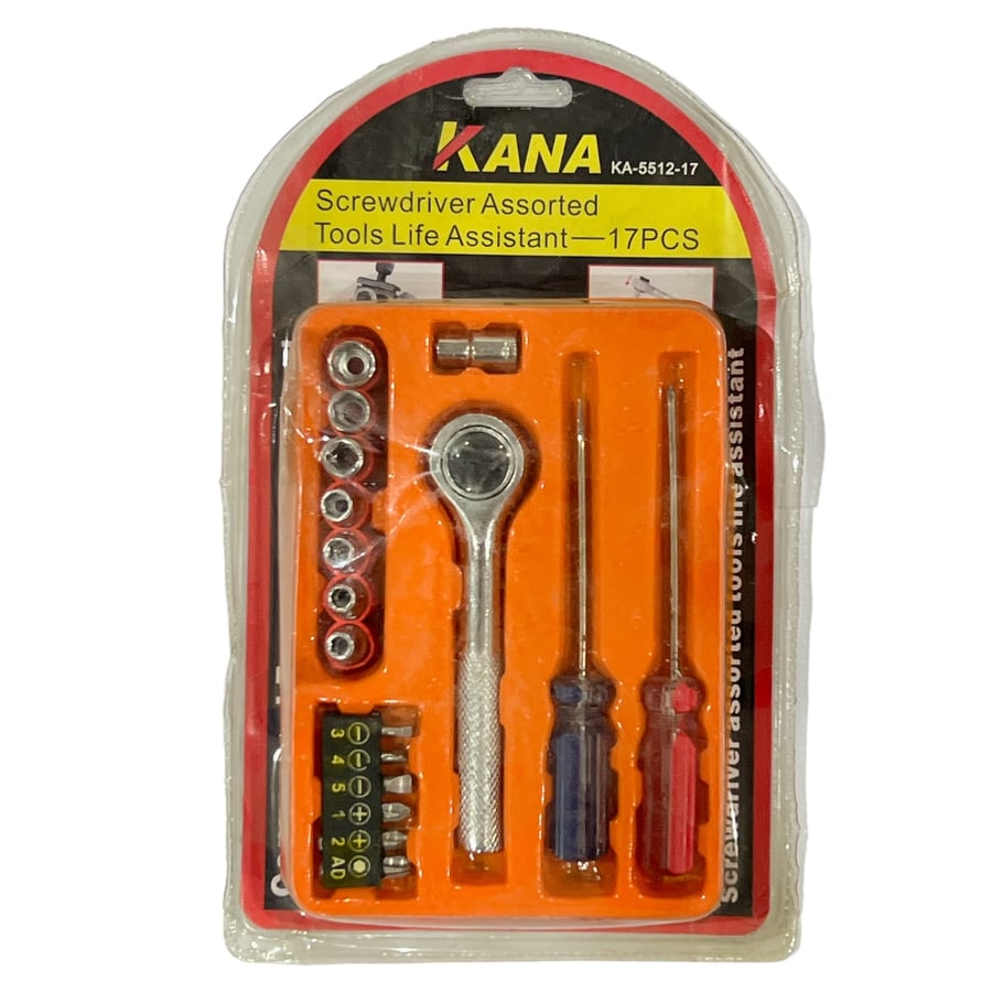 طقم مفاتيح اوتوماتيك 17 قطعة KANA KA-5512-17