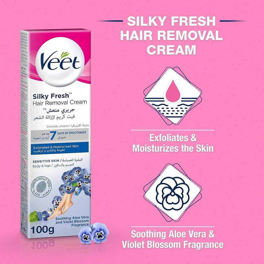 فيت كريم إزالة الشعر للبشرة الحساسة 100 مل Veet
