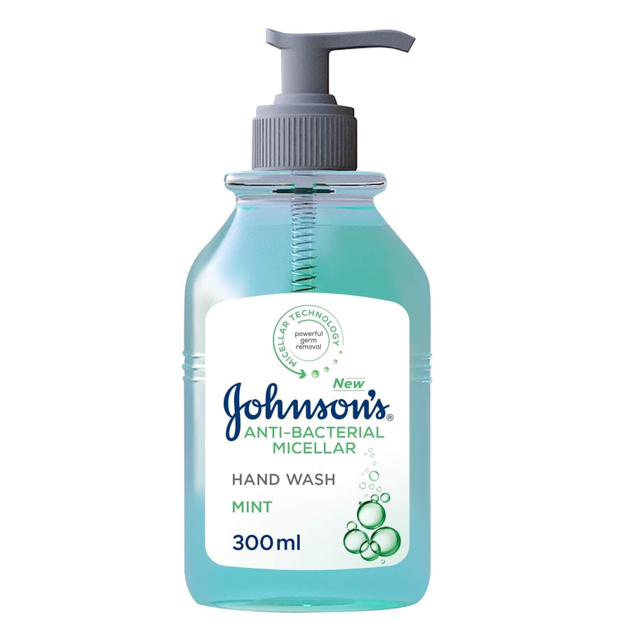 Johnson's Antibacterial Hand Wash With Mint Extract 300ml