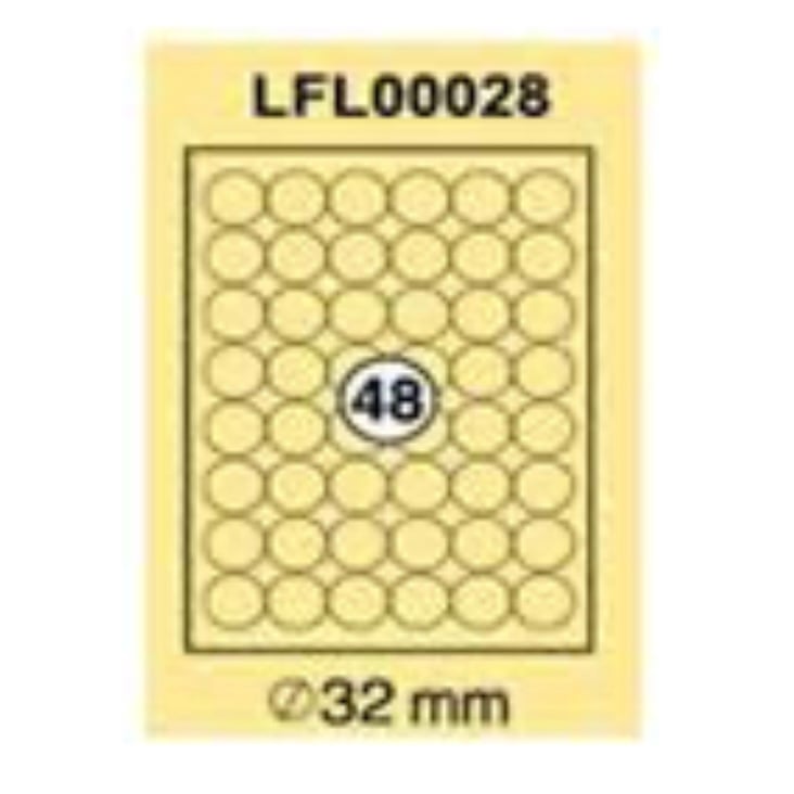 ورق ستيكر لاصق ابيض مطفي 100 ورقة XEL-LENT LFL00028 A4