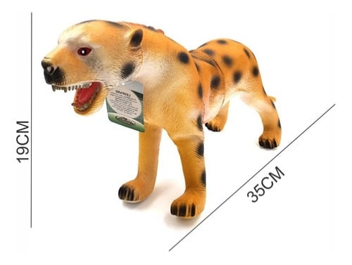لعبة الفهد مطاط مع صوت الفهد 35*19 سم Animal 223D