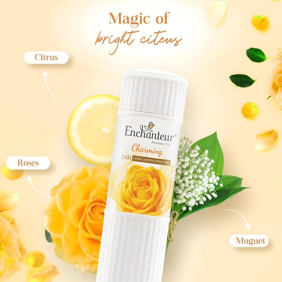 انشانتر بودرة معطرة تشارمينج 250 غرام Enchanteur