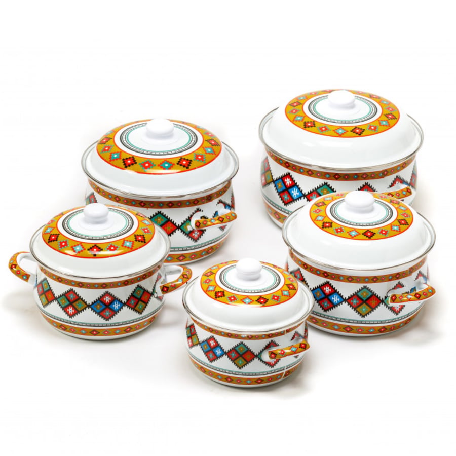 Heritage engraving pots set
