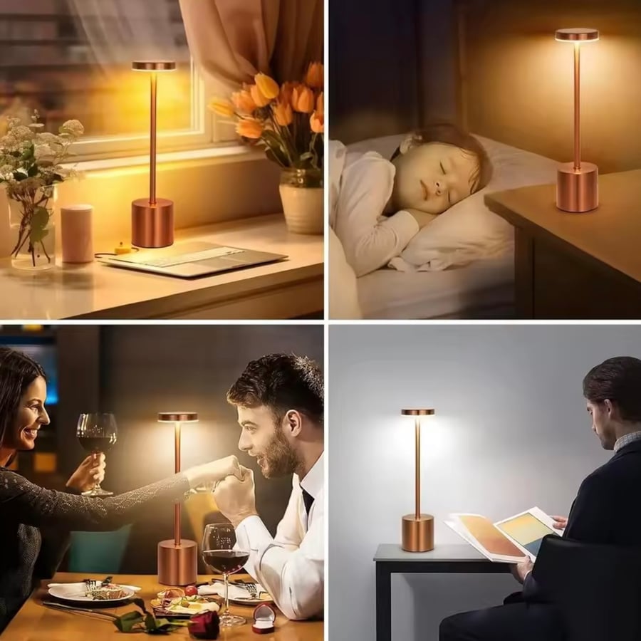 أباجورة طاولة أبيض 12302398