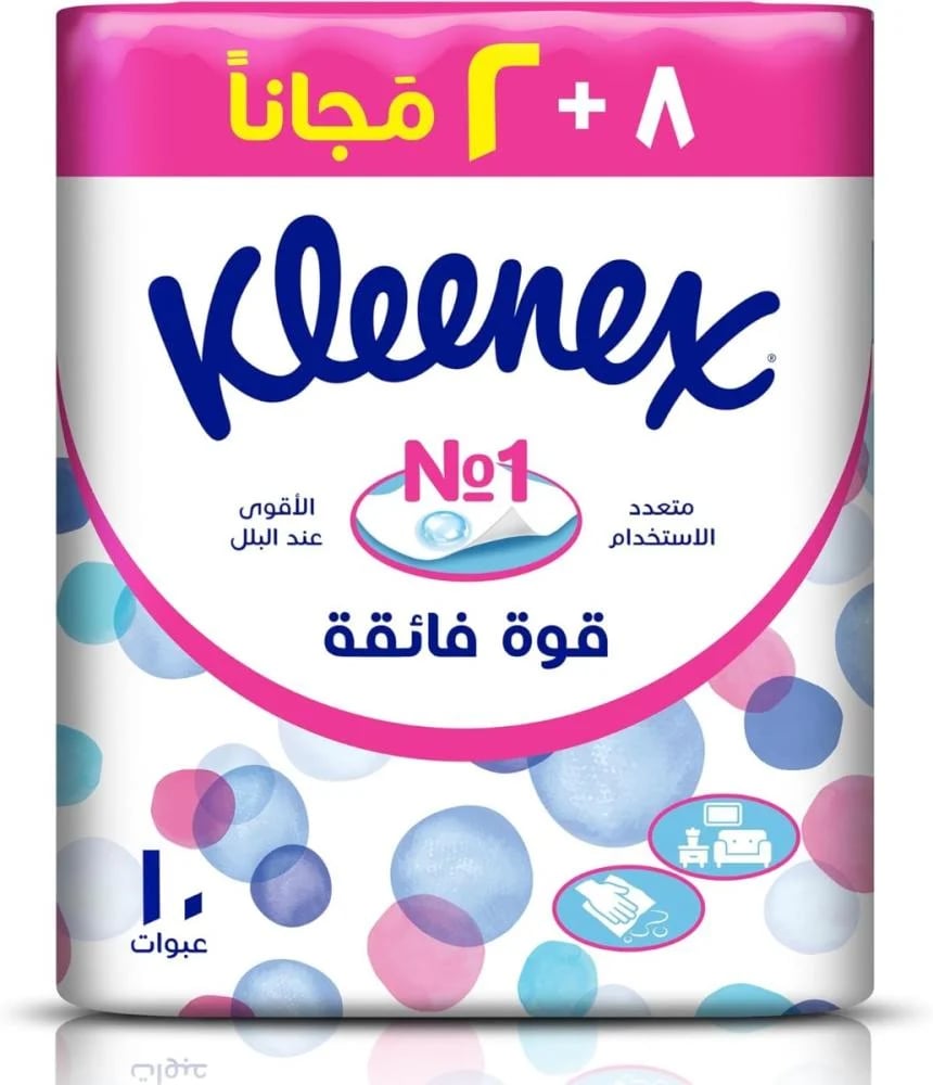 كلينكس مناديل وجه 124 منديل 10 حبات Kleenex
