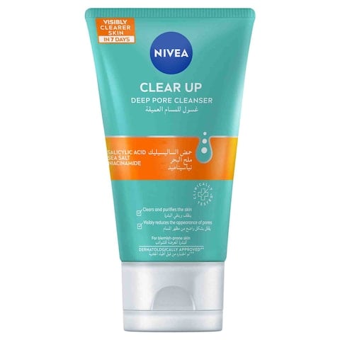 نيفيا غسول الوجه للبشرة المعرضة للشوائب للمسام العميقة 150 مل NIVEA